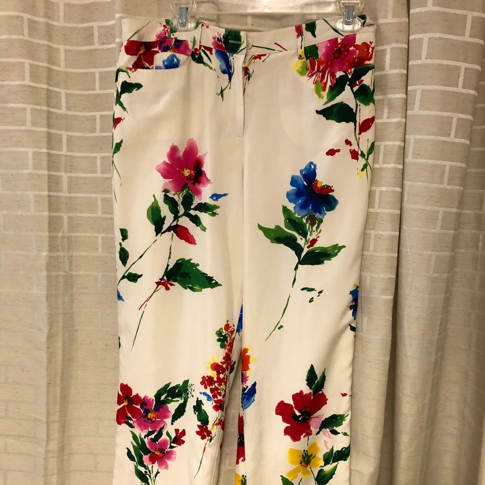 Worth Silky floral dress pants